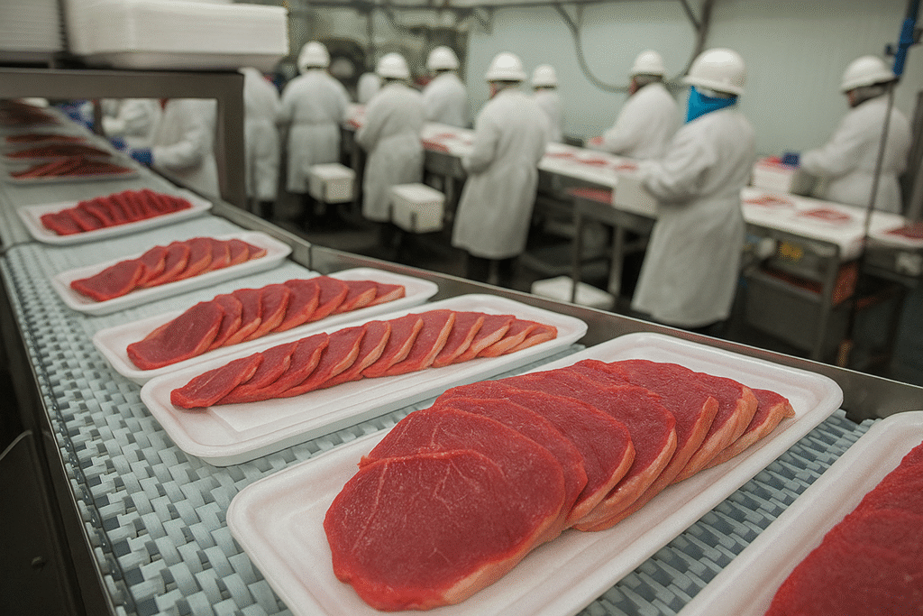 Industrial Conveyors for Meat & Seafood Handling