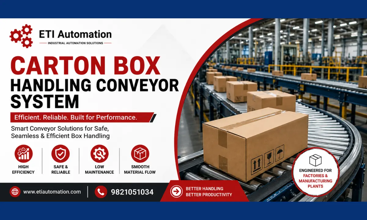 Carton Box Handling Conveyor Systems for Factories and Manufacturing Plants